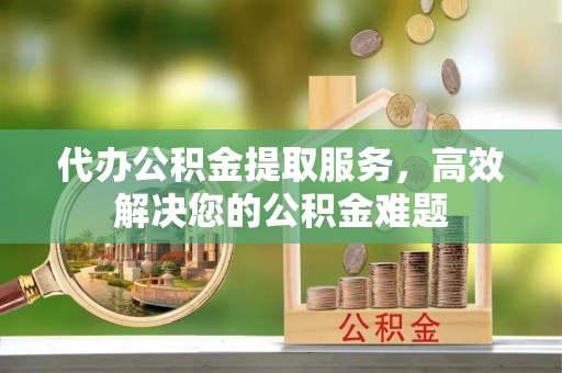 新邵代办公积金提取服务，高效解决您的公积金难题