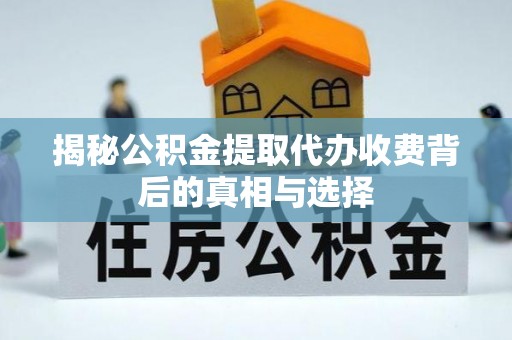 新邵揭秘公积金提取代办收费背后的真相与选择