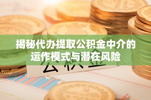 新邵揭秘代办提取公积金中介的运作模式与潜在风险