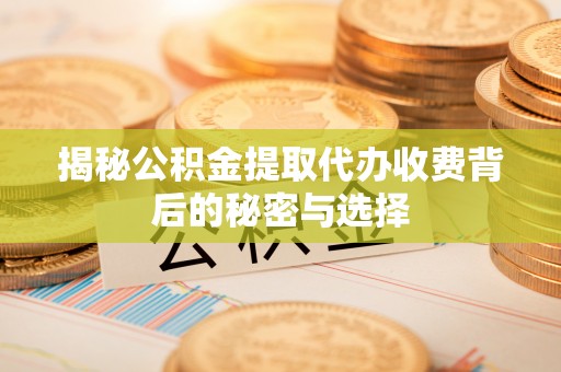 新邵揭秘公积金提取代办收费背后的秘密与选择