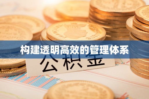 新邵构建透明高效的管理体系