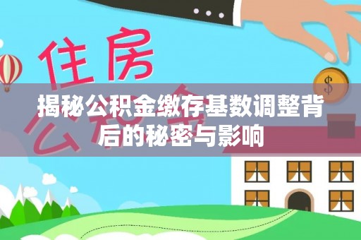 新邵揭秘公积金缴存基数调整背后的秘密与影响