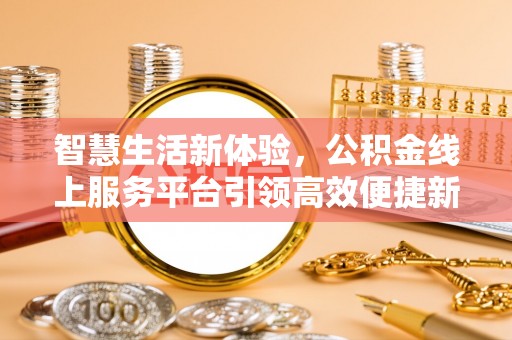新邵智慧生活新体验，公积金线上服务平台引领高效便捷新潮流