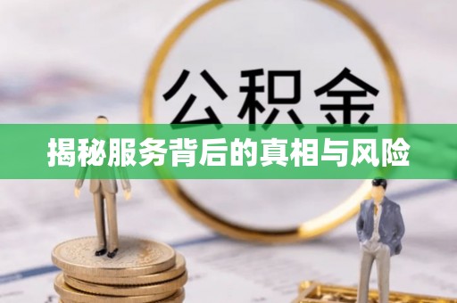 新邵揭秘服务背后的真相与风险