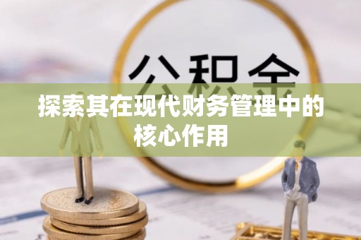 新邵探索其在现代财务管理中的核心作用