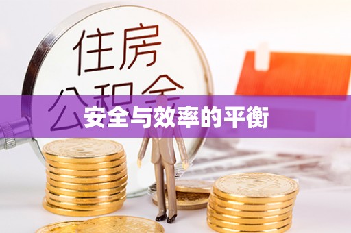 新邵安全与效率的平衡
