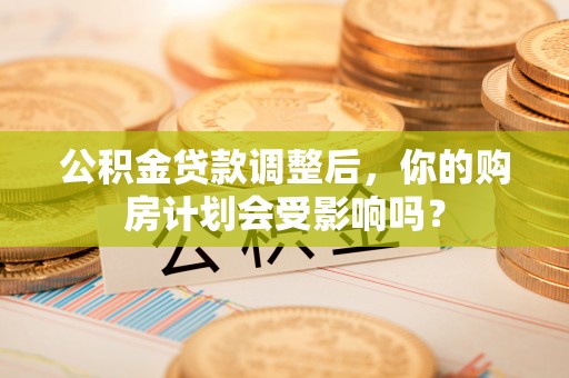 新邵公积金贷款调整后，你的购房计划会受影响吗？