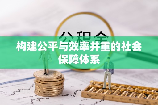 新邵构建公平与效率并重的社会保障体系