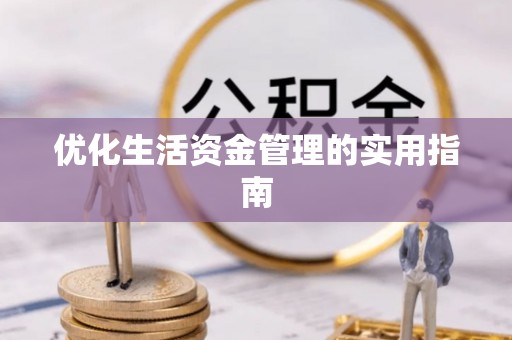 新邵优化生活资金管理的实用指南
