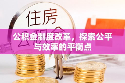 新邵公积金制度改革，探索公平与效率的平衡点