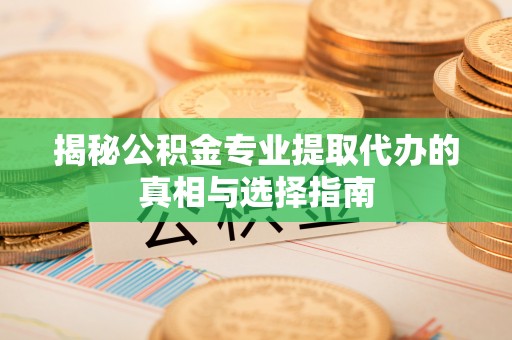 新邵揭秘公积金专业提取代办的真相与选择指南