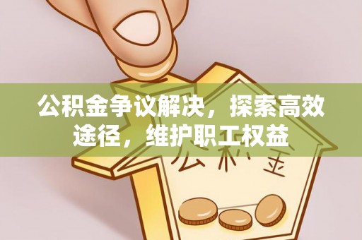 新邵公积金争议解决，探索高效途径，维护职工权益