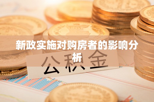 新邵新政实施对购房者的影响分析