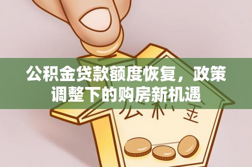 新邵公积金贷款额度恢复，政策调整下的购房新机遇
