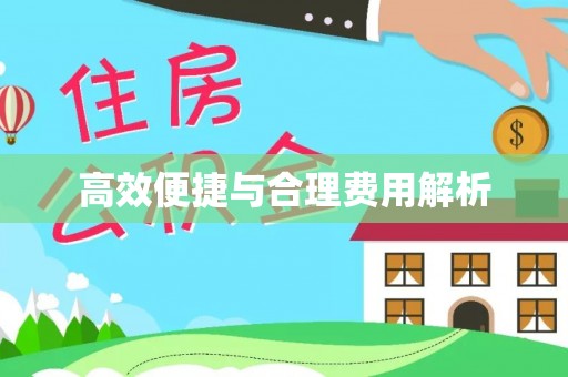 新邵高效便捷与合理费用解析
