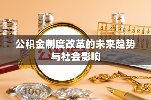 新邵公积金制度改革的未来趋势与社会影响